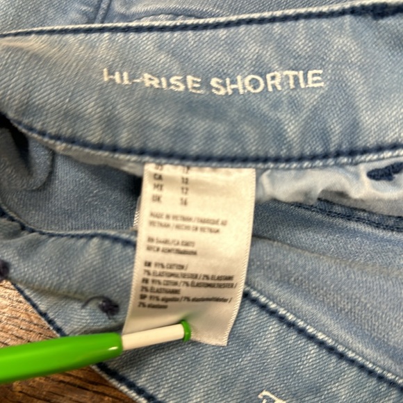American Eagle Shorts Super Stretch Size 12 Hi Rise Shortie - Picture 4 of 6